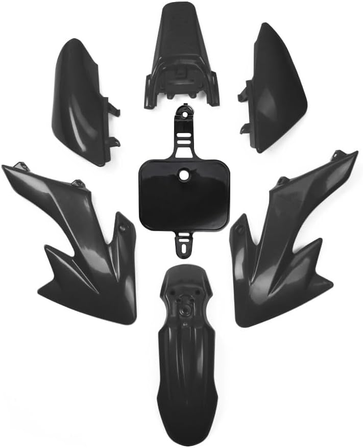 NACORE XR/CRF 50 Plastics Fairing Fender Kit For SDG SSR And More Dirt Pit Bike, BLACK - Image 2